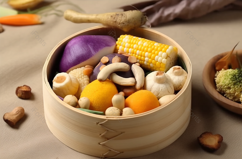 健康早餐有机食品蒸粗粮实拍图,高清,摄影图,摄影图片,图片大全,摄影图免费下载